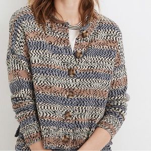 Madewell Broadway Cardigan Sweater in Stripe